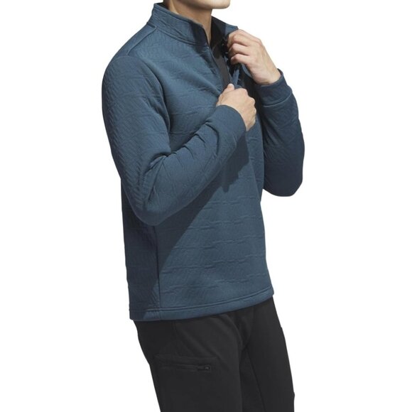 adidas DWR Quarter Zip Men's Golf Pullover Arctic Night Size XL - Picture 3 of 14